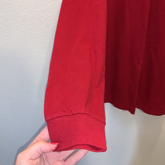 RTY Trademark red long sleeve polo shirt - Picture 4 of 7